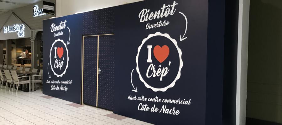 Image Habillage adhésif pour commerce pendant travaux Ã  Caen